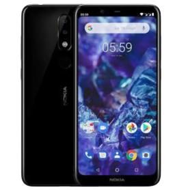Nokia 5.1 Plus TA-1108 32 Go Noir - Comme Neuf avec Boîte et Accessoires